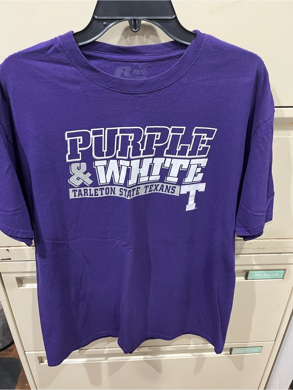 Purple & White Tarleton State Texans Graphic Tee